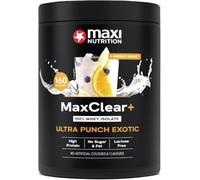 MaxiNutrition MaxClear+ Ultra Punch Exotic, 300 g, 103 Calories, 24g Protein + 160mg Caffeine, No Sugar & Fat, Lactose Free, NO Artificial Colours OR Flavours. Ultra Clear Whey Energy