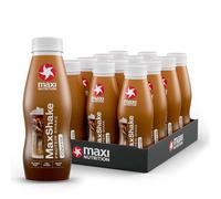 MaxiNutrition MaxShake Protein Milkshake Coffee Flavour, 12 x 330ml, 25g protein, low fat & low carb, lactose-free, no artificial flavors & Colours