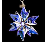 Maxistal 2024 Edition Crystal Snowflake Star Ornament Christmas Tree Ornament Home Decor Gift (2024-Colorful)