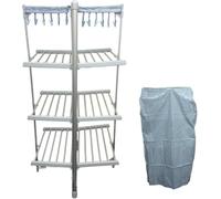 Maxland Large Deluxe 3 Tier Heated Portable Premium Airer Foldable Strong & Sturdy Clothes Horse Indoor Dryer 152 x 72 x 64cm FREE Cover & Pegs Included