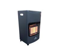 Maxland® Portable 4.2KW Gas Heater in Grey - Indoor Heater with Oxygen Depletion Sensor & 3 Heating Settings - Regulator, Hose - For Home, Office, Garage, Workshop Butane Gas Heater with Wheels