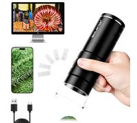MAXLAPTER Digital Microscope, 50X-1000X Wireless WiFi Digital Microscope for Adults, USB Handheld Microscope with 5 Microscope Slides, Compatible with iPhone iPad Android Windows Mac
