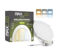 Maxled, Light is Led! 12 W LED Inbouwspot 230 V, Ø170 mm, 960 lm Niet Dimbaar 3000K-6000K Warm Wit Neutraal Wit Koud Wit Ultra Platte Ceiling Spotlight Inbouwspots Gatmaat Φ155 mm Aluminium