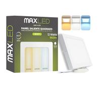 Maxled Light is Led! 12W Square Surface Mounting LED Panel Light 960lm 3000K 4000K 6500K Ultra-Thin Light Fitting IP44 Aluminum LED Panel Downlight Ceiling for Home Kitchen Bathroom Not Dimmable