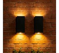 Maxled, Light is Led! 2 Pcs Indoor Outdoor Wall Lights Up Down Wall Light IP54 Outside Lights GU10 Outdoor Wall Sconce for Interior or Exterior Hallway Corridor Garden Porch Patio Bulb not includld