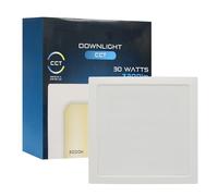 Maxled, Light is Led! 30W Square Recessed Ceiling Flat Panel Down Light Ultra Slim Lamp 3200ml Warm White 3000K Neutral 4000K Cool 6500K Spotlights for Kitchen Dining Living Room Office No Dimmable