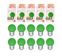 Maxled, Light is Led! Bunte Glühbirnen E27 Außenbereich 1W Farbige LED Glühbirne 50LM G45 Beleuchtung Birne Bunt Deko Leuchtmittel Birnenform für Außen Innen Hochzeit Weihnachten Party Bar 10er Pack