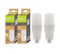 Maxled, Light is Led! G24 LED Bulbs 2-Pin CFL Lamp 7W Neutral White 4000K 52W Replacement for Light Bulb G24 Tube for Kitchen Bedroom Living Room 600LM 300º Beam Angle Not dimmable Pack of 2 AC230V