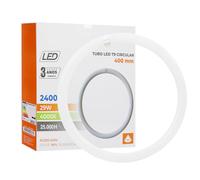 Maxled Light is Led! LED Tube T9 Φ40cm Circular 29W 2400lm 4000K Neutral White G10Q Energy Saving LED Alternative to Classic T9 Fluorescent Low Energy Consumption Tube for Kitchen Ceiling Light