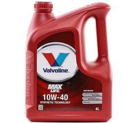 MaxLife 10W-40 4L Engine Oil Premium Quality Synthetic Car Lubricant. VALV