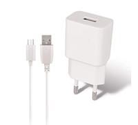 MaxLife 1A USB Charger & Cable for Samsung Galaxy A10 - Galaxy J4 Plus - Galaxy A7 2018 - Galaxy J6 Plus - Galaxy J6 - Galaxy A6 Plus - Galaxy A6 - Galaxy A8 - Galaxy J7 2017 - Galaxy J3 2017 and +
