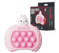 Maxlife Portable Electronic Pop It Game Bunny - Enhances Memory Focus and Dexterity - Hand-Eye Coordination Game - Quick Pop It Toy with 999 Levels and 4 Game Modes - Stress Relief Toy for Kids