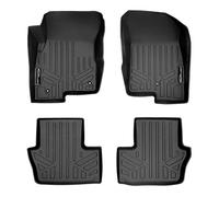 MAXLINER Floor Mats 2 Row Liner Set Black for 2017 Jeep Patriot with 1st Row Dual Driver Side Floor Hooks