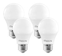 MaxLite A19 LED Bulb, Enclosed Fixture Rated, 60W Equivalent, 800 Lumens, Dimmable, E26 Medium Base, 2700K Soft White, 4-Pack