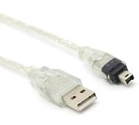 MaxLLTo 6ft 1.8m USB To Firewire IEEE 1394 4 Pin iLink Adapter Data Cable