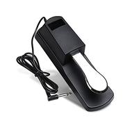 MaxLLTo Sustain Pedal for Keyboard, Universal Foot Damper Pedals for Yamaha Casio Sustain Ped Yamaha Roland Kurzweil M-Audio Korg Williams Behringer Moog Digital Electronic Piano Keyboard (Silver)