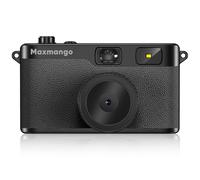 Maxmango D53 Screen-free Digital Camera, 12MP Point and Shoot Camera - Rechargeable, Reusable, 8GB SD Card, Compact Durable for Travel Camping Teens Adults Beginners (Black)