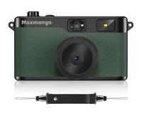 Maxmango D53 Screen-free Digital Camera, 12MP Point and Shoot Camera - Rechargeable, Reusable, 8GB SD Card, Compact Durable for Travel Camping Teens Adults Beginners-Green