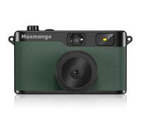 Maxmango D53 Screen-free Digital Camera, 12MP Point and Shoot Camera - Rechargeable, Reusable, 8GB SD Card, Compact Durable for Travel Camping Teens Adults Beginners (Green)