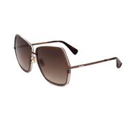 Max Mara Woman MM0054 ELSA3 48F Sunglasses Metal Brown Brown Geometric Normal Shaded