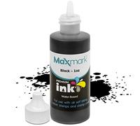 MaxMark Premium Refill Ink for self Inking Stamps and Stamp Pads, Black Color - 1 oz.