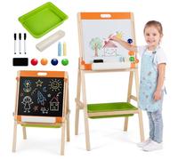 Maxmass 2-in-1 Kids Art Easel, Double-Sided Wooden Easel