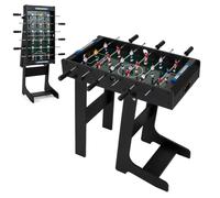 Maxmass 27’’ Folding Football Table Freestanding Soccer Table | with 2 Mini Footballs and 18 Score Keepers, Indoor Game Play Table Sports Table for Kids, Adults, Family