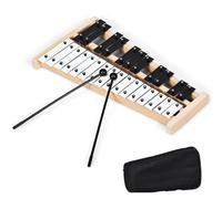 Maxmass 27 Notes Xylophone, Wooden Glockenspiel with 2 Mallets and Carrying Bag, Professional Percussion Instrument Educational Music Toys for Beginners Kids Adults