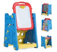 Maxmass 3 in 1 Kids Art Easel, Double Sided Drawing Board (Blue)