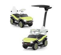 Maxmass 3-in-1 Kids Ride-On Push Volkswagen with Adjustable Handle, Removable Canopy & Guardrails, Music, Horn, Suitable for 12-36 Months