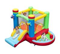 Maxmass 5 in 1 Inflatable Bouncy Castle, Kids Bounce House with Slide, Ball Pit, Basketball Hoop, Box Bag, Children Jumping House Blow Up Jumper for Indoor Outdoor (without 480W Blower)