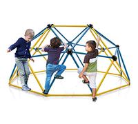 Maxmass 6FT/10FT Climbing Dome, Geometric Dome Climber, Kids Universal Exercise Jungle Gym Play Equipment Toys for 3-10 Years Old (6FT, Blue + Yellow)