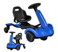 Maxmass 6V Kids Ride on Drift Car, Battery Powered Ride on Racing Kart with 360° Spin Wheels, 2-Position Adjustable Seat, Horn, Electric Children Go Kart for 3-8 Years Old Boys Girls (Blue)