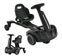 Maxmass 6V Kids Ride on Drift Car, Battery Powered Ride on Racing Kart with 360° Spin Wheels, 2-Position Adjustable Seat, Horn, Electric Children Go Kart for 3-8 Years Old Boys Girls (Dark)