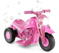 Maxmass 6V Kids Ride on Motorbike, Battery Powered Electric Motorcycle with with Bubble Maker, LED Headlights, Music, 3 Wheel Children Ride on Toy Car for 3+ Years Old Boys Girls