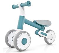 Maxmass Baby Balance Bike, Foldable Toddler Ride-on Trike with Adjustable Seat and Wear-resistant Wheels, No Pedal Infant First Walker Training Bicycle for Boys Girls (Blue)