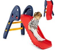 Maxmass Folding Kids Slides, Freestanding First Slide with Humanized Handrails, Children Play Climber Slider for Indoor Outdoor (105 x 55 x 72cm)