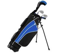 Maxmass Junior Golf Club Set, Kids Complete Golf Set with 3# Fairway Wood, 7# & 9# Irons, Putter, Head Cover and Stand Bag, Children Beginners Practice Pole (8-10 Years Old)