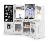 Maxmass Kids Corner Kitchen Large Children Play Kitchen (White)