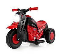 Maxmass Kids Electric Motorbike, 6V Battery Powered Motorcycle with Bubble Maker, LED Headlights, Music, Forward/Stop/Reverse Function, 3 Wheels, Children Ride on Motor Bike for Boys Girls (Beige)