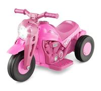 Maxmass Kids Electric Motorbike, 6V Battery Powered Motorcycle with Bubble Maker, LED Headlights, Music, Forward/Stop/Reverse Function, 3 Wheels, Children Ride on Motor Bike for Boys Girls (Pink)