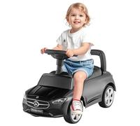 Maxmass Kids Ride on Car, Mercedes-Benz Licensed Sit on Toy Car with Horn, Engine Sound, Under-Seat Storage, Toddler Foot to Floor Sliding Car Slider Walking for 12-36 Months (Black)