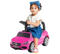 Maxmass Kids Ride on Car, Mercedes-Benz Licensed Sit on Toy Car with Horn, Engine Sound, Under-Seat Storage, Toddler Foot to Floor Sliding Car Slider Walking for 12-36 Months (Pink)