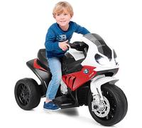 Maxmass Kids Ride on Motorbike, 6V Battery Powered Licensed BMW Electric Vehicle with Training Wheels, Music & Headlights, 3 Wheels Toy Motorcycle for 18-36 Months (Red)