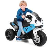 Maxmass Kids Ride on Motorbike, 6V Battery Powered Licensed BMW Electric Vehicle with Training Wheels, Music & Headlights, 3 Wheels Toy Motorcycle for 18-36 Months (Blue)