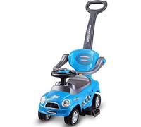 Maxmass Ride on Push Car, Convertible Baby Pushing Car with Parent Handle, Storage Box & Horn button, Indoor Outdoor Ride on Toys for 2-6 years old Kids Child Baby (Blue)