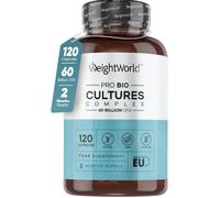 Bio Cultures Complex 60 Billion CFU 120 Capsules Active Strain for Gut Health