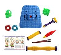 Maxmi4U? Acupressure Power Mat with Magnets Pyramids for Pain Relief With Acupressure Foot Roller Massager and Various Acupressure Products Combo