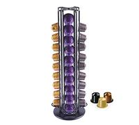 MaxMiuly Nespresso Capsule Holder, Coffee Capsule Holder for 40 Nespresso Pods,Coffee Capsule Storage Rotating Stand