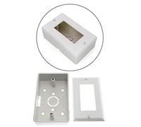 Maxmoral 1-Pack Surface Mounted Switch Socket Backbox with Single Gang Mount Panel